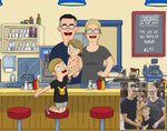 Load image into Gallery viewer, Bobs Burgers Family Portrait | Image Into Cartoon | I Toonify