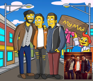 Simpson-Style Yellow Family