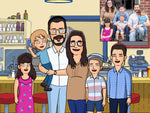 Load image into Gallery viewer, Bobs Burgers Family Portrait | Image Into Cartoon | I Toonify