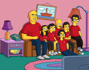 Simpson-Style Yellow Family