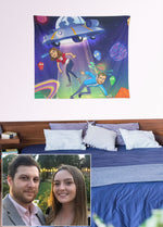 Load image into Gallery viewer, Tapestry - Custom Cartoon Family Portrait
