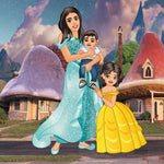 Load image into Gallery viewer, Image Into Cartoon | Disney Cartoon Family Portrait | I Toonify