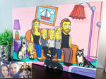 Load image into Gallery viewer, Canvas Custom Cartoon Caricature