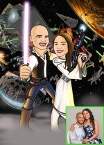 Load image into Gallery viewer, Star Cartoon Wars