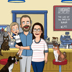Load image into Gallery viewer, Bobs Burgers Family Portrait | Image Into Cartoon | I Toonify