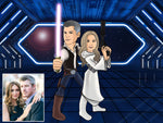 Load image into Gallery viewer, Custom Star Wars Family Portrait | Image Into Cartoon | I Toonify