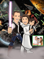 Load image into Gallery viewer, Star Cartoon Wars