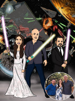 Load image into Gallery viewer, Star Cartoon Wars