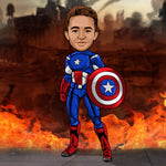 Load image into Gallery viewer, Custom Superheroes Portrait | Picture To Drawing | I Toonify
