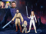 Load image into Gallery viewer, Custom Star Wars Family Portrait | Image Into Cartoon | I Toonify
