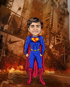 Custom Superheroes Portrait | Picture To Drawing | I Toonify