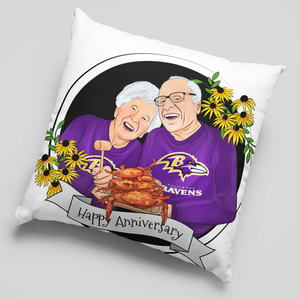 Cartoon Photo Pillow | Custom Photo Pillow | I Toonify